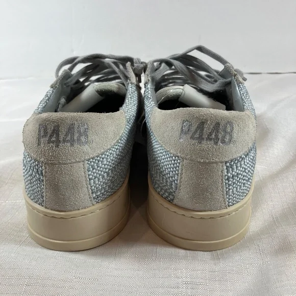 NWOT P448 Jack Suede & Woven Textured Sneakers, Women's Size 38 (US Size 8) - Picture 6 of 14